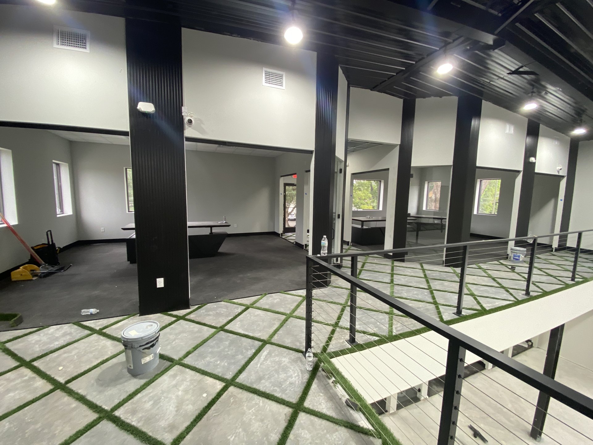 Large commercial glass wall fabrication and install by BGM Jacksonville
